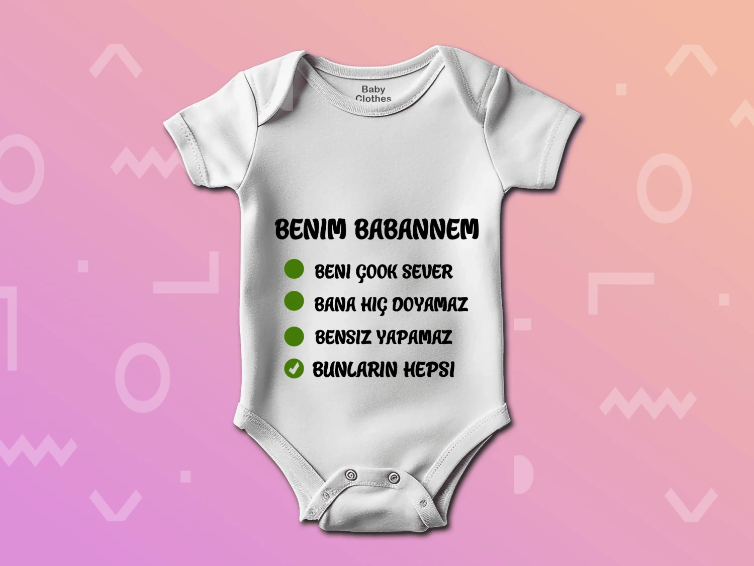 Teyzesinin Balı Tasarımlı Arı Bebek Zıbını %100 Pamuk, Çıtçıtlı Zıbın görsel 2